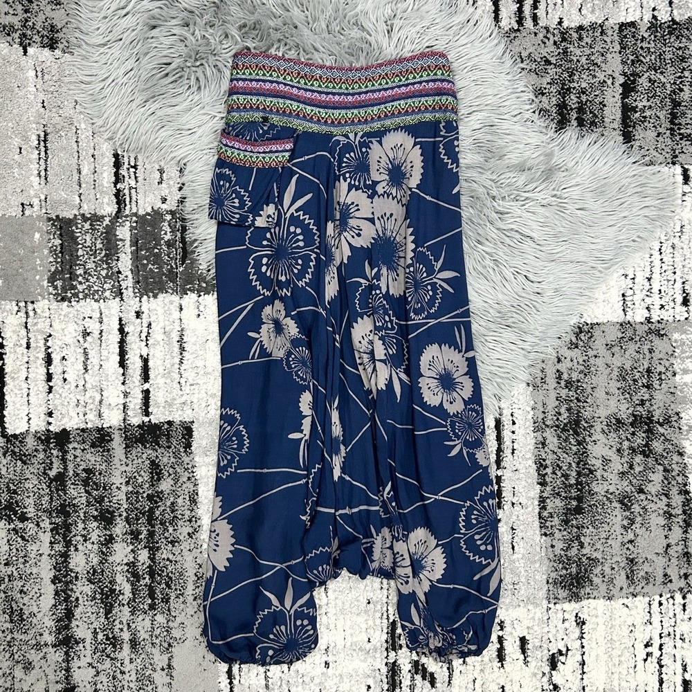 Women's Boho Harem Pants Baggy - Boho Hippie Pants Casual Loose - Small to Large